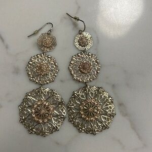3 tier Flower Earrings